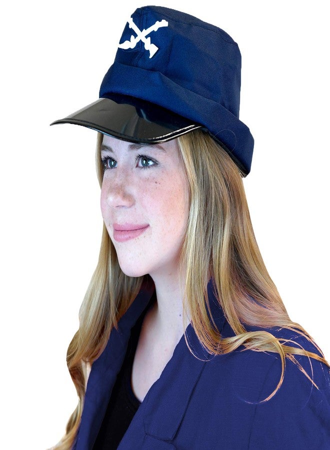 Squirrel Products Civil War Union Soldier Hat - Kepi -Blue - One Size with Adjustable Baseball Cap Snaps - Costume Accessories - Image 5
